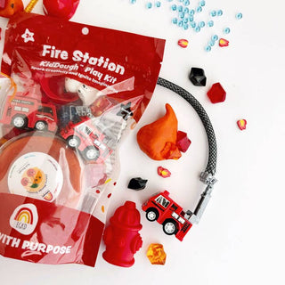 EGKD Fire Station (Cherry Mango) Kiddough Play Kit