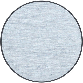 Lou Lou and Company Knotted Gown - Crew
Round blue rug with a textured pattern on a white background
