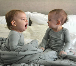 Gunamuna Convertible Romper Footie - Sage