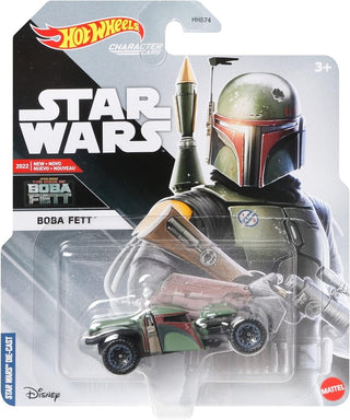 Boba Fett Mattel Hot Wheels Blockbuster Star Wars Diecast 
Hot Wheels Boba Fett figure in packaging with Star Wars branding