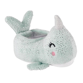 Nuzzle Narwhal Stephan Baby Boo Bunnie® & Beach Friends
Light blue plush toy with antlers on a white background
