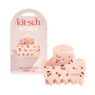 Kitsch Recycled Plastic Medium Cloud Clip - Cherry Print