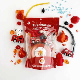 EGKD Fire Station (Cherry Mango) Kiddough Play Kit