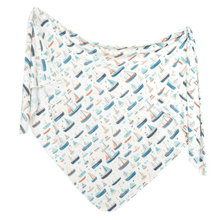 Copper Pearl Fischer Knit Swaddle Blanket