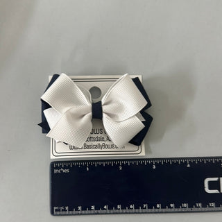 Small Grosgrain Double Layer Uniform Bow - Clippie, Basically Bows & Bowties, ,  - Basically Bows & Bowties