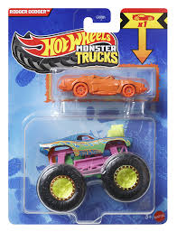 Mattel Hot Wheels Monster Truck 1:64 with Crushable Car
