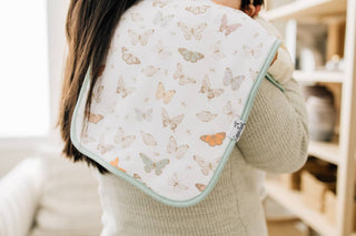 Copper Pearl Flora Burp Cloth Set