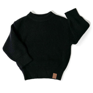 Little Bipsy Chunky Sweater - Black, Little Bipsy Collection, Black, cf-size-0-3-months, cf-size-10, cf-size-12-18-months, cf-size-18-24-months, cf-size-2-3, cf-size-3-4, cf-size-3-6-months,