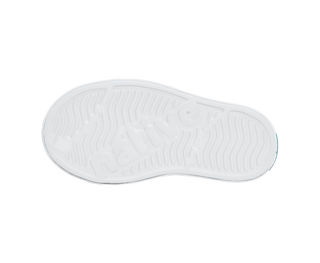 Native Jefferson Print Shoes - Shell White / Flux Alpine Dine White sole of a shoe on a white background