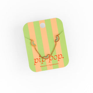 Pip Pop Post Pastel Rainbow Repeat Necklace