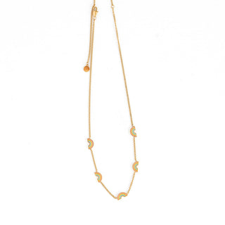 Pip Pop Post Pastel Rainbow Repeat Necklace