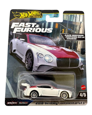 Mattel Hot Wheels Premium Fast & Furious 2018 Bentley Continental GT3