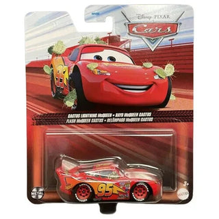 Mattel Hot Wheels Cars Die-Cast Singles Cactus Lightning McQueen