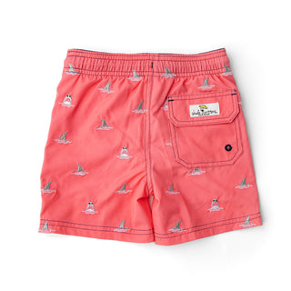 Shade Critters, Shade Critters Shark Bite Boys Water Appearing Embroidered Swim Trunks - Basically Bows & Bowties