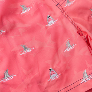 Shade Critters, Shade Critters Shark Bite Boys Water Appearing Embroidered Swim Trunks - Basically Bows & Bowties