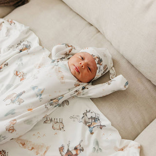Copper Pearl Boone Knit Swaddle Blanket