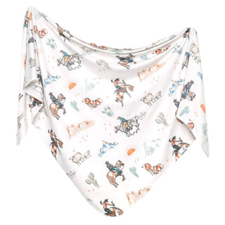 Copper Pearl Boone Knit Swaddle Blanket