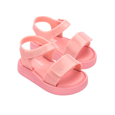 Mini Melissa Jump Sandal BB - Pink / Glitter Pink
