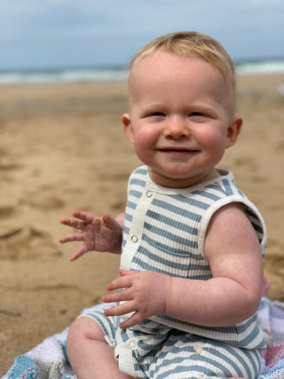 Me & Henry Striped Pablo Ribbed Playsuit, Me & Henry, Boys Clothing, Infant Boy Clothing, JAN23, Me & Henry, Me & Henry Pablo Ribbed Playsuit, Me & Henry Playsuit, Me & Henry Striped Pablo Ri