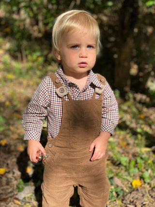 Me & Henry Navy / Cream / Wine Jasper Woven Plaid Onesie, Me & Henry, Boys Clothing, Infant Boy Clothing, JAN23, Me & Henry, Me & Henry Fall 2021, Me & Henry Jasper Woven Plaid Onesie, Me & H