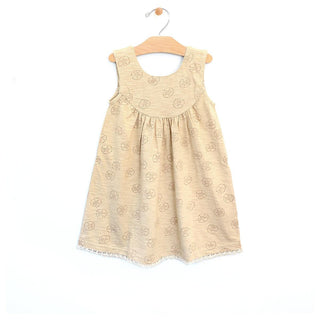 City Mouse Sand Dollar Slub Tank Lace Trim Dress, City Mouse, cf-size-12-18-months, cf-size-2, cf-type-dress, cf-vendor-city-mouse, City Mouse, city mouse baby clothes, City Mouse Clothing, C