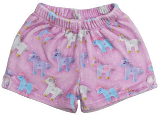 Iscream Unicorns and Stars Plush Shorts, Iscream, Els PW 5060, Fleece Shorts, Gifts for Tween, Girls Sleep Shorts, iscream, Iscream Plush Shorts, iscream shorts, iscream-shop, Pajama, plush s