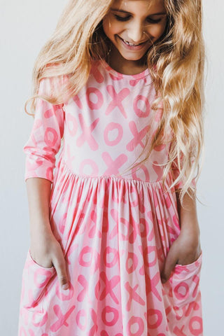 Mila & Rose XOXO Pocket Twirl Dress, Mila & Rose, Mila & Rose, Mila & Rose Pocket Twirl Dress, Mila & Rose Twirl Dress, Mila & Rose XOXO Pocket Twirl Dress, Mila and Rose, Valentines, Valenti