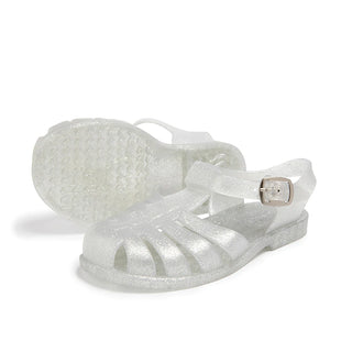 Shooshoos Jelly Sandal - It's A Sign: Silver Glitter, Shooshoos, cf-size-us-10-uk-9, cf-size-us-11-uk-10, cf-size-us-12-uk-11, cf-size-us-5-uk-4, cf-size-us-8-uk-7, cf-type-shoes, cf-vendor-s