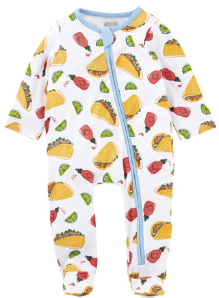 Mud Pie Taco Sleeper w/Zipper, Mud Pie, Footie with Zipper, Gender Neutral, Gender Neutral Baby Gift, Gender Neutral Unisex, JAN23, Mud Pie Footie, Mud Pie Taco, Mud Pie Taco Sleeper w/Zipper