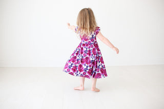 Posh Peanut Violet S/S Ruffled Capsleeve Twirl Dress, Posh Peanut, Dress, Posh PEanut, Posh Peanut Ruffled Capsleeve Twirl Dress, Posh Peanut S/S Ruffled Capsleeve Twirl Dress, Posh Peanut Tw