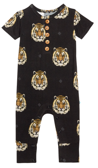 Posh Peanut Mateo S/S Henley Romper, Posh Peanut, Posh Peanut, Posh Peanut Henley, Posh Peanut Henley Button Romper with Pocket, Posh Peanut Mateo, Posh Peanut Mateo S/S Henley Romper, Posh P