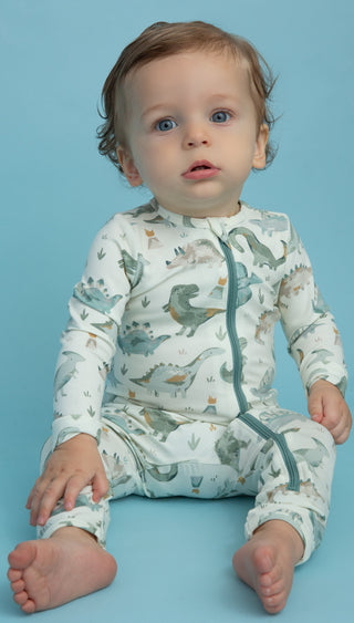 Angel Dear Crayon Dinosaur Bamboo Zipper Romper, Angel Dear, angel Dear, Angel Dear Crayon Dinosaur, Angel Dear Crayon Dinosaur Bamboo Zipper Romper, Angel Dear Dino, Angel Dear Dinosaur, Ang