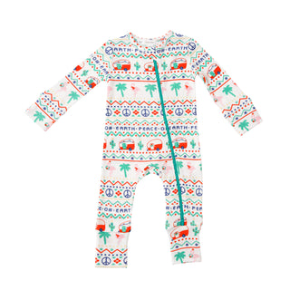 Angel Dear California Fair Isle 2 Way Zipper Thermal Romper, Angel Dear, All Things Holiday, Angel Dear, Angel Dear 2 Way Zipper Romper, Angel Dear California Fair Isle, Angel Dear Christmas,