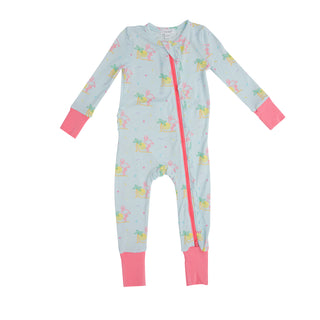 Angel Dear Neon Flamingo 2 Way Zipper Romper, Angel Dear, angel Dear, Angel Dear 2 Way Zipper Romper, Angel Dear Fall 2021, Angel Dear Neon Flamingo, Angel Dear Romper, CM22, infant romper, J