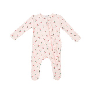 Angel Dear Rosebud Ruffle Front Zipper Footie, Angel Dear, angel Dear, Angel Dear Fall 2021, Angel dear Footie, Angel Dear Rosebud, Angel Dear Ruffle Footie, Angel Dear Ruffle Front Zipper Fo