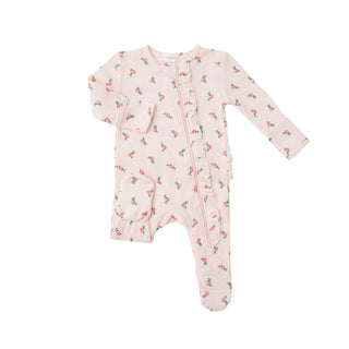 Angel Dear Rosebud Ruffle Front Zipper Footie, Angel Dear, angel Dear, Angel Dear Fall 2021, Angel dear Footie, Angel Dear Rosebud, Angel Dear Ruffle Footie, Angel Dear Ruffle Front Zipper Fo