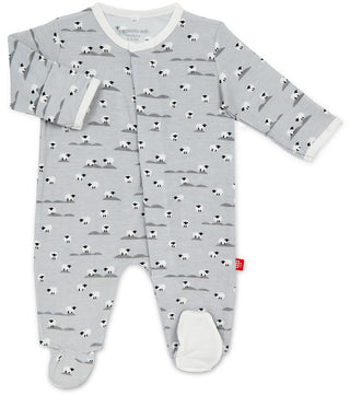 Magnetic Me Sheeps Meadow Modal Footie, Magnificent Baby, Footie, Gender Neutral, JAN23, Magentic Me, Magnetic Footie, Magnetic Me by Magnificent Baby, Magnetic Me Footie, Magnetic Me Sheep,