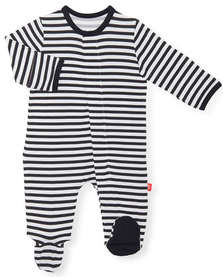 Magnetic Me Raise the Woof Striped Modal Magnetic Footie, Magnificent Baby, Baby Shower, Baby Shower Gift, Cyber Monday, Gender Neutral, Gender Neutral Baby Gift, Gender Neutral Footie, Gende