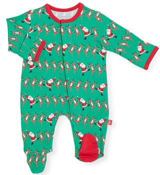 Magnetic Me Holly Folly Jolly Modal Magnetic Footie, Magnificent Baby, All Things Holiday, Baby Shower, Baby Shower Gift, Christmas, Christmas Footie, Christmas Pajama, Christmas Pajamas, Gen