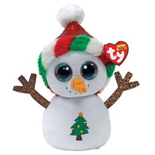 Ty Misty Snowman with Hat Beanie Boo, Ty Inc, All Things Holiday, Beanie, Beanie Boo, Beanie Boos, Christmas, Christmas Beanie Boo, Christmas Ty, ChristmasTy Christmas, Snowman, Stocking Stuf