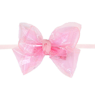 Large Waterproof Double Knot Hair Bow on Headband, Beyond Creations, Alligator Clip Hair Bow, Beyond Creations, Bow, cf-size-apple-green, cf-size-aqua, cf-size-aquamarine, cf-size-black, cf-s