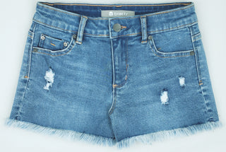 Tractr 5 Pocket Fray Hem Shorts (4-6X), Tractr, cf-size-4, cf-type-shorts, cf-vendor-tractr, CM22, Denim, Denim Shorts, Tractr, Tractr 4-6X, Tractr 5 Pocket Fray Hem Shorts, Tractr 5 Pocket F