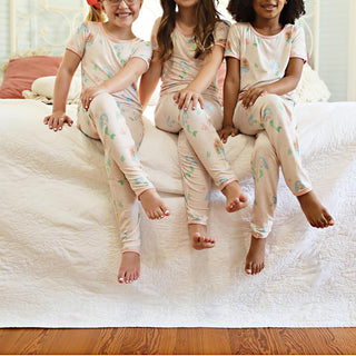 Two Peas Clothing Co Mermaids S/S Pajama Set, Two Peas Clothing Co, CM22, eieio, Mermaid, Mermaids, Short sleeve PAjama Set, Two Peas Clothing Co, Two Peas Clothing Co Mermaid, Two Peas Cloth