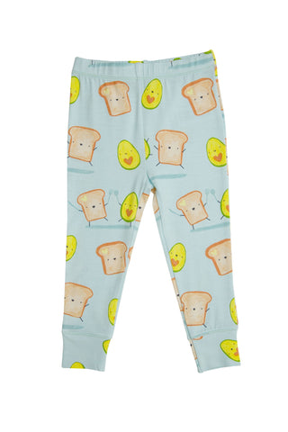 Angel Dear Avocado + Toast Blue S/S Loungewear Set, Angel Dear, Angel Dear, Angel Dear Avocado + Toast Blue, Angel Dear Loungewear Set, Angel Dear Pajama Set, Angel Dear Pajamas, Angel dear S