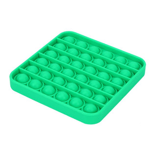 Pop It Fidget Toy - Square (5 Colors), Top Trenz, Blue Square Pop It Fidget Toy, EB Boys, EB Girls, Fidget, Fidget toy, Green Square Pop It Fidget Toy, In N  Out, In N Out Pop It, Light Blue