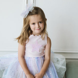 Petite Hailey Multi Daisy Tutu Dress - Purple, Petite Hailey, Birthday Girl, Birthday Girl Outfit, Petite Hailey, Petite Hailey Multi Daisy Tutu Dress, Tutu Dress, Dresses - Basically Bows &