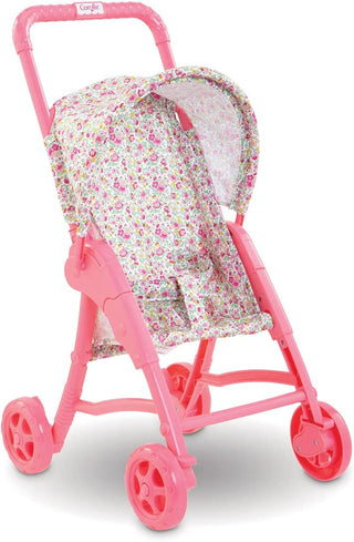 Corolle Pink Floral Baby Doll Stroller with Folding Canopy, Corolle, Baby Doll, cf-type-dolls, cf-vendor-corolle, Corolle, Corolle Baby Doll, Corolle Doll, Corolle Doll Stroller, Corolle Pink