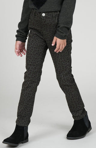 Mini Molly Leopard Slim Fit Pant, Molly Bracken, Mini Molly, Mini Molly Khaki Leopard Slim Fit Pant, Mini Molly Leopard Slim Fit Pant, Mini Molly Pants, Molly Braken, Olive Green Leopard, Bot