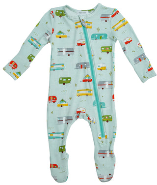 Angel Dear Happy Camper Bamboo Footie with Zipper, Angel Dear, angel Dear, Angel Dear Bamboo Footie, Angel Dear Footie with Zipper, Angel Dear Happy Campers, Angel Dear Happy Campers Bamboo,