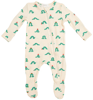 Angel Dear Inchworm Bamboo Footie with Zipper, Angel Dear, angel Dear, Angel Dear Bamboo Footie, Angel Dear Fall 2020, Angel Dear Footie with Zipper, Angel Dear Inchworm Bamboo Footie with Zi